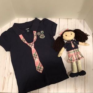 Gymboree Smart Girls Rule Polo and Doll